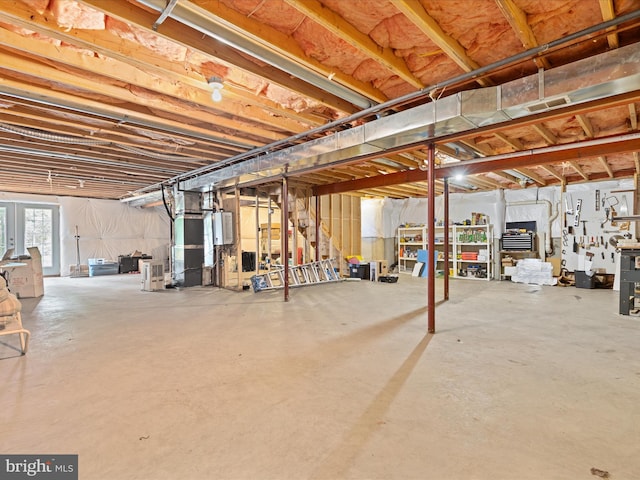 228 Sunset Cir, Cross Junction, VA 22625 - basement with heating unit and water heater
