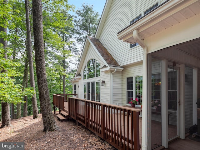 228 Sunset Cir, Cross Junction, VA 22625 - view of wooden deck