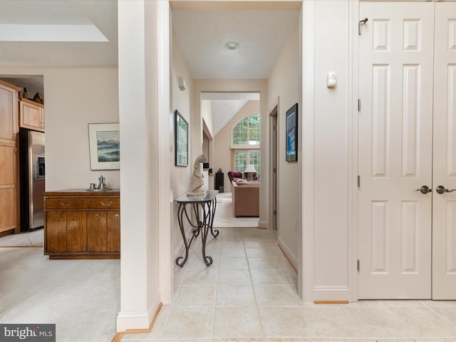228 Sunset Cir, Cross Junction, VA 22625 - hall with baseboards and light tile patterned floors