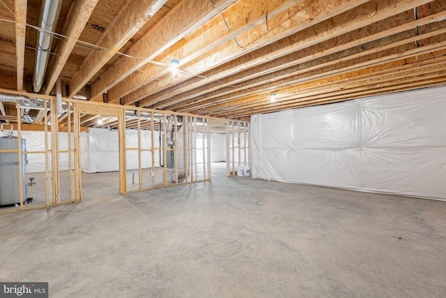 7443 Long Leaf Ln, King George, VA 22485 - unfinished basement with gas water heater