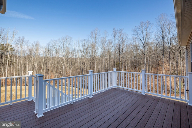 7443 Long Leaf Ln, King George, VA 22485 - deck featuring a view of trees