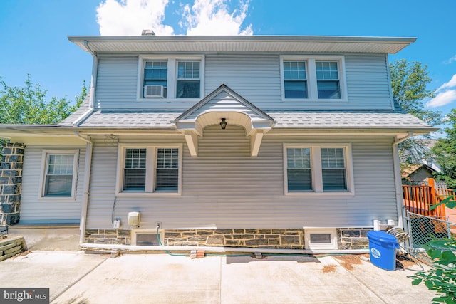 27 Shelbourne Rd, Havertown, PA 19083 - view of front of property with a patio area and a shingled roof