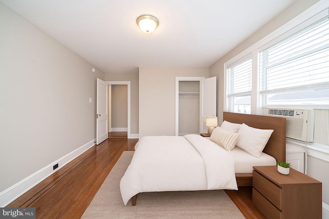 27 Shelbourne Rd, Havertown, PA 19083 - bedroom with wood finished floors, baseboards, and a closet