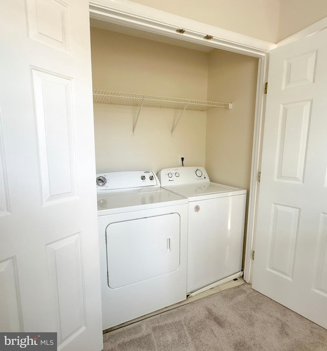 22565 Upper Kells Ln, Great Mills, MD 20634 - washroom featuring washer and dryer and light carpet