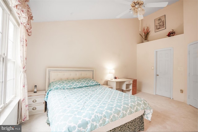 4057 Glostonbury Way, Fairfax, VA 22030 - bedroom featuring light colored carpet and a ceiling fan