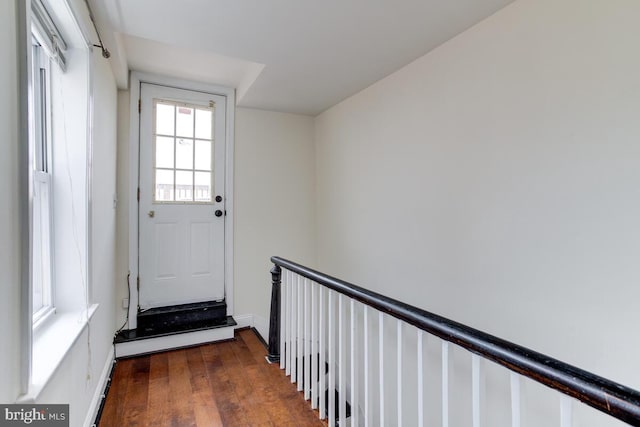 743 W Cross St, Baltimore, MD 21230 - doorway with dark wood finished floors