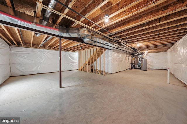 11 Worsham Ln, Fredericksburg, VA 22405 - unfinished basement with gas water heater