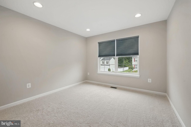 11 Worsham Ln, Fredericksburg, VA 22405 - spare room featuring carpet, baseboards, and recessed lighting