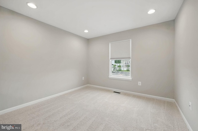 11 Worsham Ln, Fredericksburg, VA 22405 - spare room with light colored carpet, baseboards, and recessed lighting