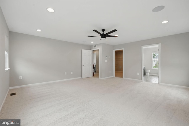 11 Worsham Ln, Fredericksburg, VA 22405 - unfurnished bedroom featuring light colored carpet, baseboards, a spacious closet, and recessed lighting