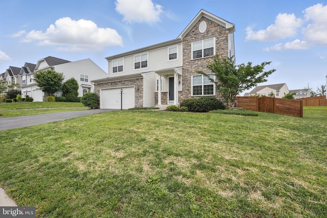 11 Worsham Ln, Fredericksburg, VA 22405 - view of front of home featuring stone siding, driveway, and a garage