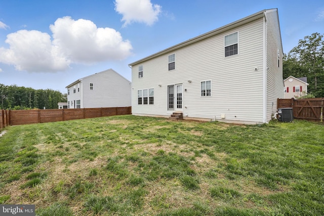 11 Worsham Ln, Fredericksburg, VA 22405 - back of property featuring entry steps and central AC unit