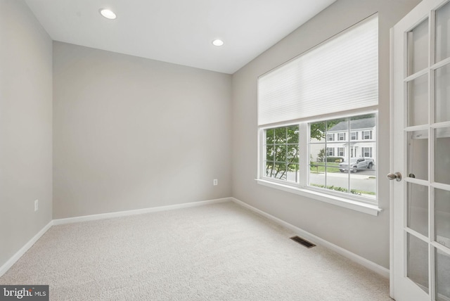 11 Worsham Ln, Fredericksburg, VA 22405 - spare room featuring carpet floors, baseboards, and recessed lighting