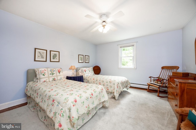 337 Greene Rd, Berwyn, PA 19312 - bedroom with baseboards and a ceiling fan