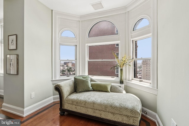 1830 S Rittenhouse Square 12C And 12D, Philadelphia, PA 19103 - living area featuring baseboards and wood finished floors