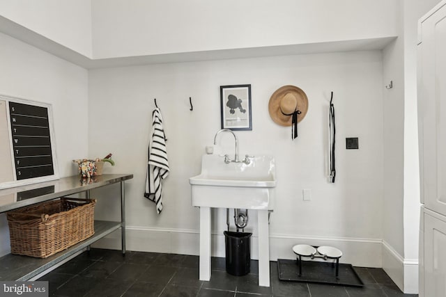 1830 S Rittenhouse Square 12C And 12D, Philadelphia, PA 19103 - bathroom with baseboards and tile patterned flooring