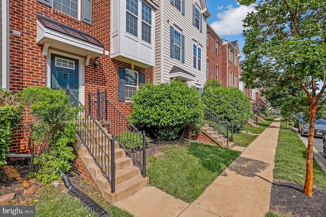 2620 Egret Way, Frederick, MD 21701 - property entrance with brick siding and a residential view