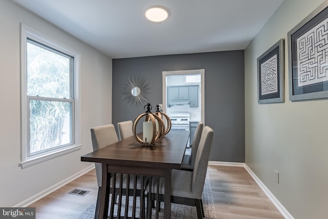 5634 8th Rd N, Arlington, VA 22205 - dining space featuring healthy amount of natural light and light wood-style floors