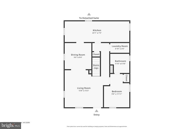 5634 8th Rd N, Arlington, VA 22205 - view of property floor plan
