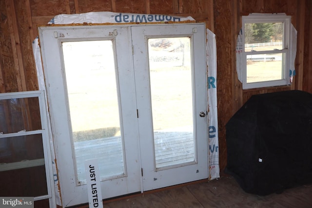 11633 Gehr Rd, Waynesboro, PA 17268 - doorway with wooden walls