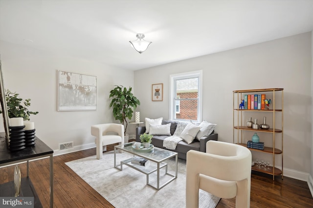 5609 35th Ave, Hyattsville, MD 20782 - living room featuring baseboards and wood finished floors