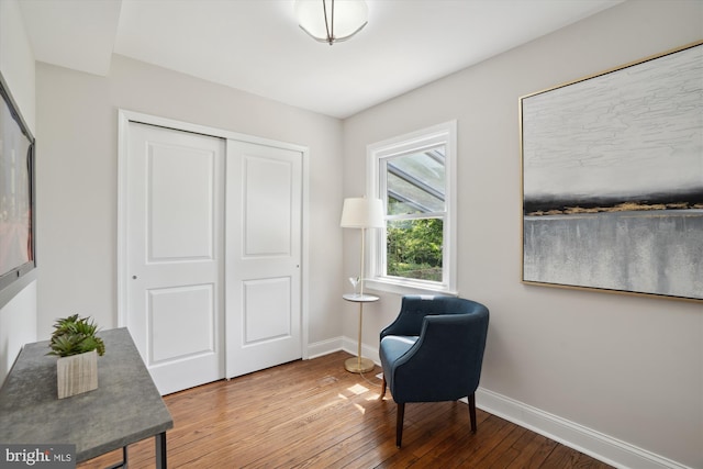 5609 35th Ave, Hyattsville, MD 20782 - living area with baseboards and wood-type flooring