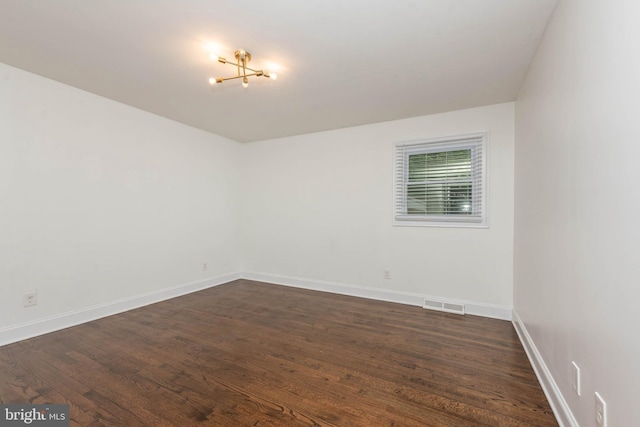 9532 Lyons Mill Rd, Owings Mills, MD 21117 - spare room with dark wood finished floors and baseboards