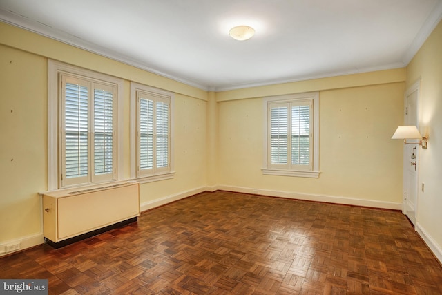 4000 Cathedral Ave NW Unit 517B, Washington, DC 20016 - unfurnished room featuring ornamental molding and radiator heating unit