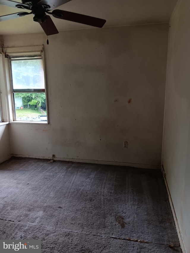 1911 Ray Leonard Rd, Landover, MD 20785 - empty room with carpet flooring and a ceiling fan