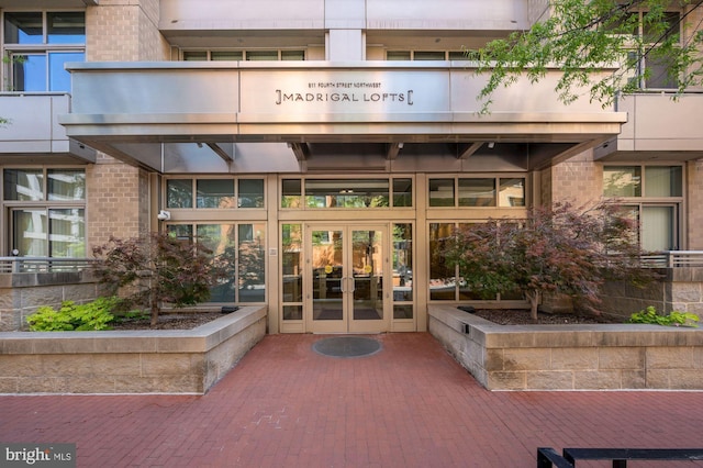 811 4th St NW Unit 720, Washington, DC 20001 - entrance to property featuring french doors and brick siding