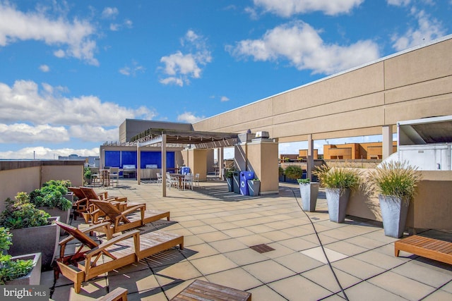 811 4th St NW Unit 720, Washington, DC 20001 - view of patio featuring a pergola and outdoor dining area