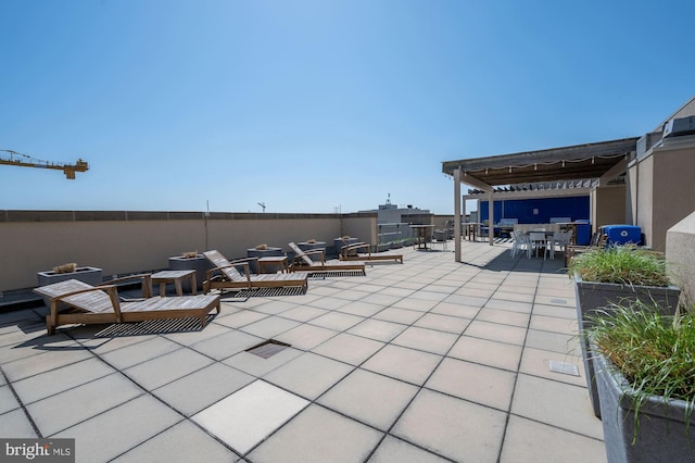 811 4th St NW Unit 720, Washington, DC 20001 - view of patio featuring outdoor dining area and a pergola