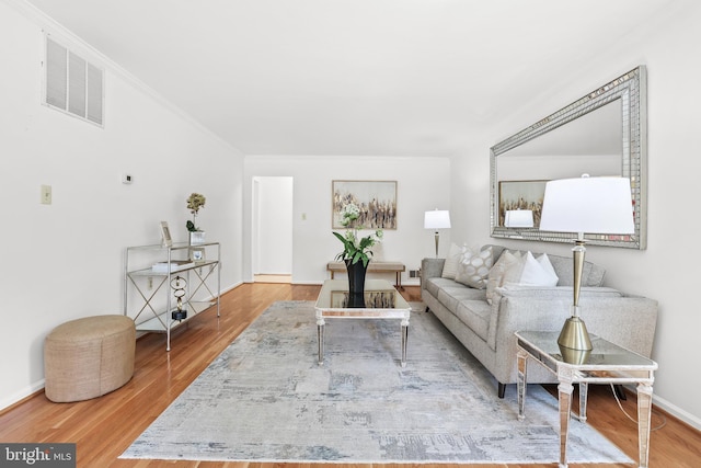 13412 Glen Taylor Ln, Herndon, VA 20171 - living room with wood finished floors and baseboards
