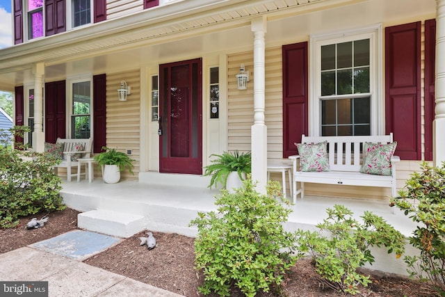 13412 Glen Taylor Ln, Herndon, VA 20171 - view of exterior entry with a porch