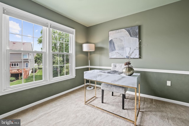 13412 Glen Taylor Ln, Herndon, VA 20171 - carpeted office space with baseboards