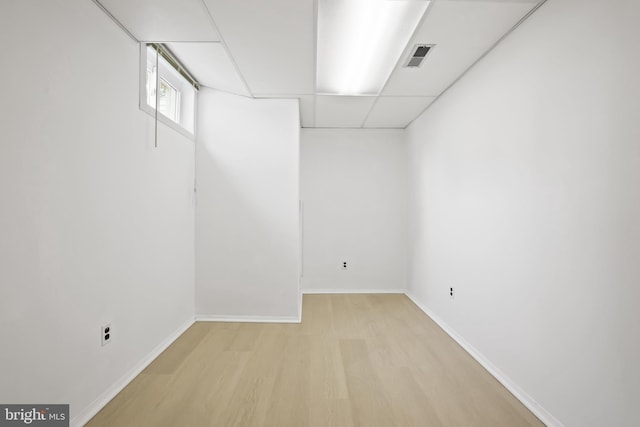 13412 Glen Taylor Ln, Herndon, VA 20171 - basement with wood finished floors and baseboards