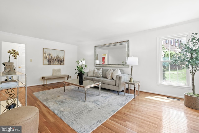 13412 Glen Taylor Ln, Herndon, VA 20171 - living room with ornamental molding and wood finished floors