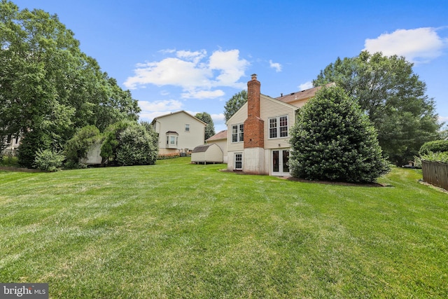 13412 Glen Taylor Ln, Herndon, VA 20171 - view of grassy yard with french doors