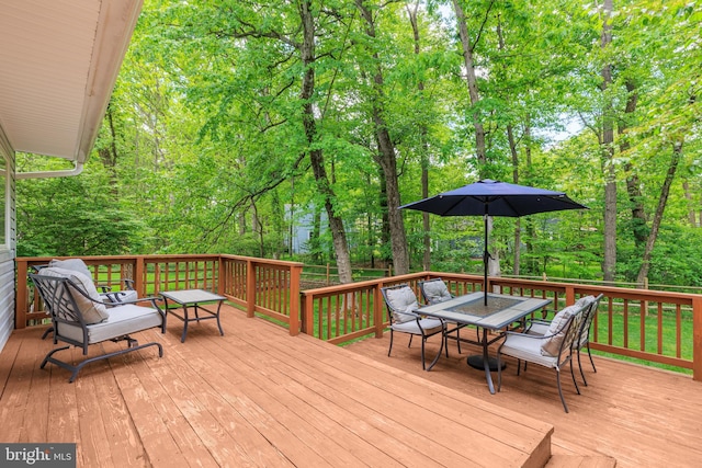 6316 Ferryboat Cir, Columbia, MD 21044 - deck featuring outdoor dining area