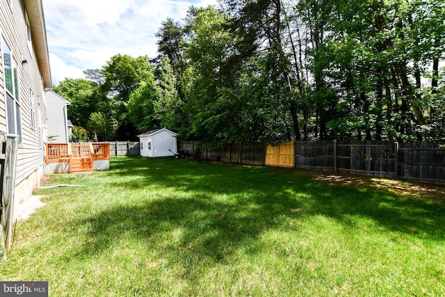 11212 Snowden Pond Rd, Laurel, MD 20708 - view of yard featuring a wooden deck