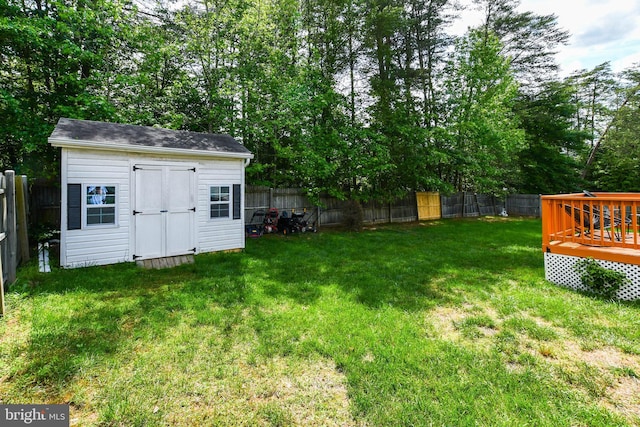11212 Snowden Pond Rd, Laurel, MD 20708 - view of yard featuring a wooden deck