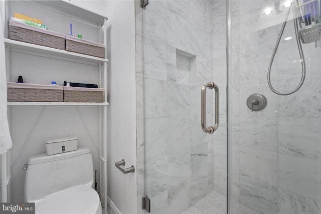 1345 Pennsylvania Ave SE Unit 6, Washington, DC 20003 - bathroom with a stall shower and toilet