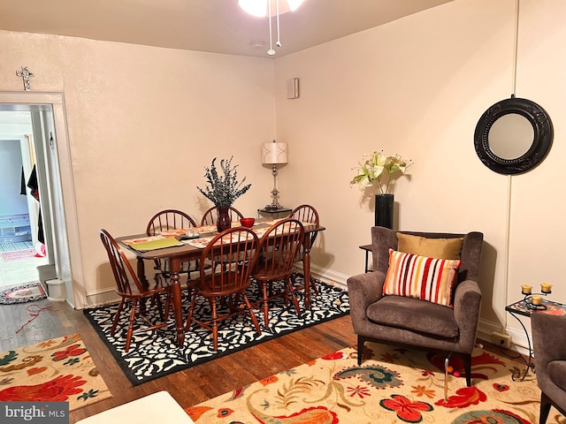 110-112 W Bishop St, Bellefonte, PA 16823 - dining area featuring wood finished floors and baseboards