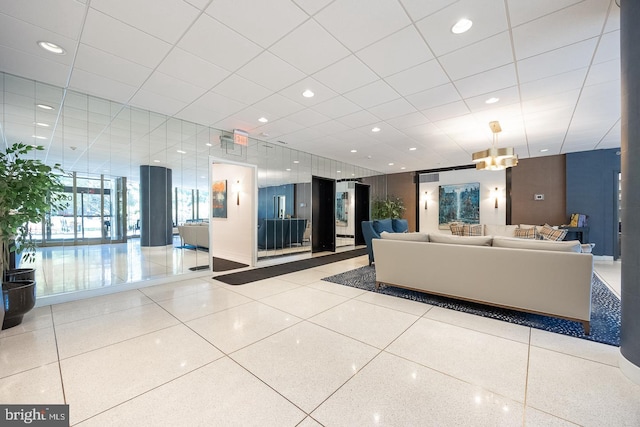 20 Conshohocken State Rd, Bala Cynwyd, PA 19004 - building lobby with a drop ceiling and recessed lighting