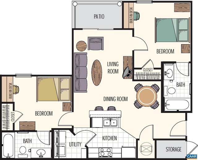 142 Yellowstone Dr Unit 006, Charlottesville, VA 22903 - floor plan / room layout