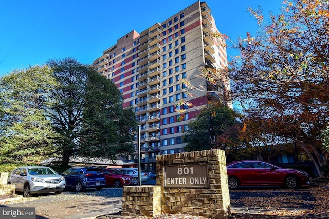 801 N Pitt St Unit 505, Alexandria, VA 22314 - view of apartment building / complex with uncovered parking