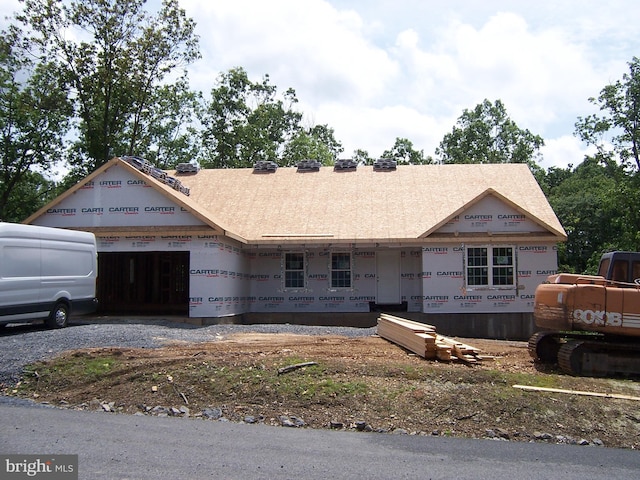 223 Fairview Oaks Ln, Berkeley Springs, WV 25411 - property in mid-construction featuring a garage