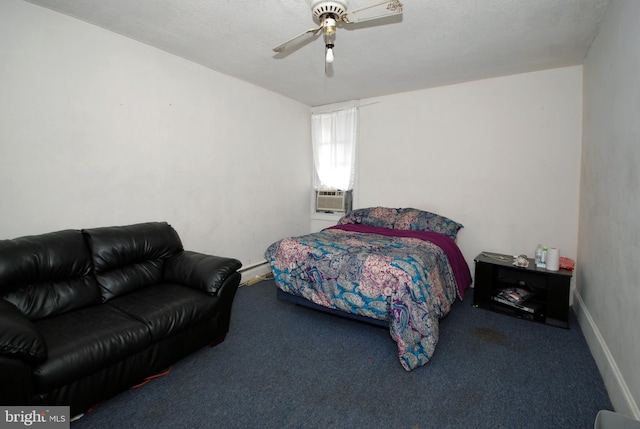 33 Adeline St, Trenton, NJ 08611 - carpeted bedroom featuring ceiling fan, cooling unit, and a baseboard radiator