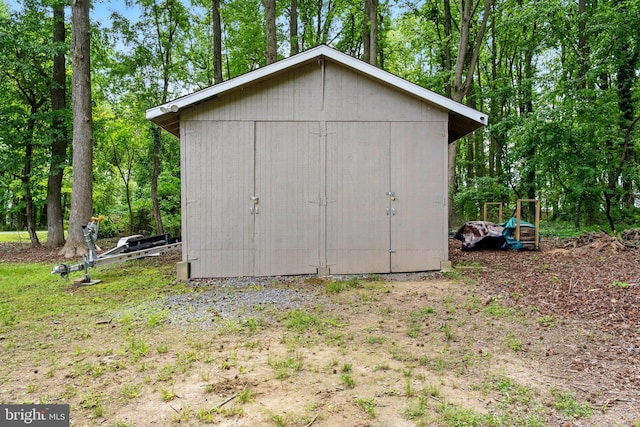 21363 Indiana Ave, Chestertown, MD 21620 - view of shed with view of wooded area