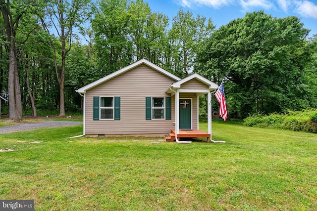 21363 Indiana Ave, Chestertown, MD 21620 - view of front of property with a front yard and crawl space